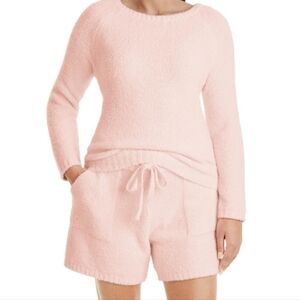 Luxury Premier Collection Incredibly Soft Pink Cozy Lounge Short Set sz Med